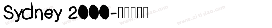 Sydney 2000字体转换